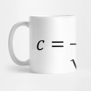 Speed Of Light Formula - Electromagnetism And Physics Mug